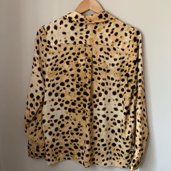 Aritzia Wilfred Free Cheetah Print Button Up Small - Picture 6 of 8